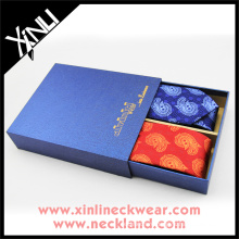 Деревянная Упаковка подарочные коробки для 2 набор стяжек Бумажная Коробка галстук 